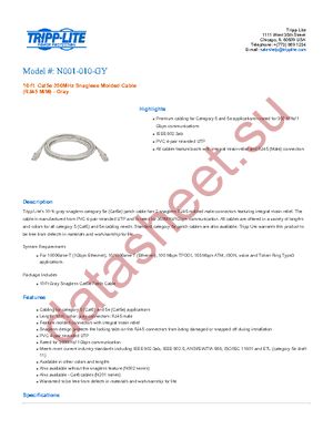 N001-010-GY datasheet  